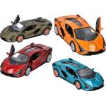 Goki Метална кола Goki - Lamborghini Sian, 1: 40, асортимент (12312)