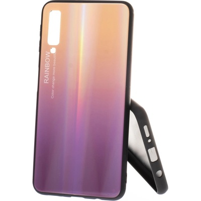 Pouzdro Rainbow Glass Samsung Galaxy A7 2018 A750 Fialové