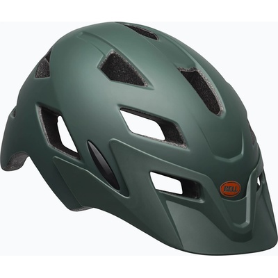 Bell Детска велосипедна каска Bell Sidetrack matte dark green/orange