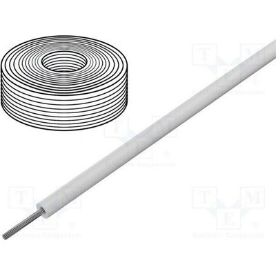 Mueller Electric WI-M-10-10-9 Vodič lanko Cu 1x10AWG silikon bílá 1,1kV 3m 10AWG pružná