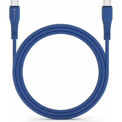 ForCell C344 USB USB C na USB C QC4.0 PD 3A 60W Silikonový 1m tmavě modrý
