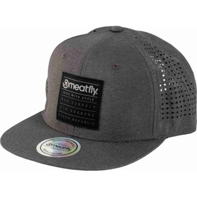 Meatfly шапка с козирка Nylan Perfor Snapback Grey Square Meatfly | Siv | МЪЖЕ | ЕДИН РАЗМЕР