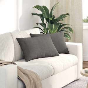 vidaXL Диван възглавници 2 pcs Светлосиво 60 x 40 cm Кордюрова тъкан (42013688)