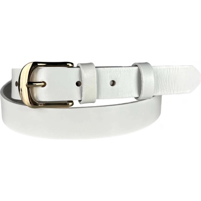 Penny Belts Dámský kožený opasek 25-2509Z-00 bílý