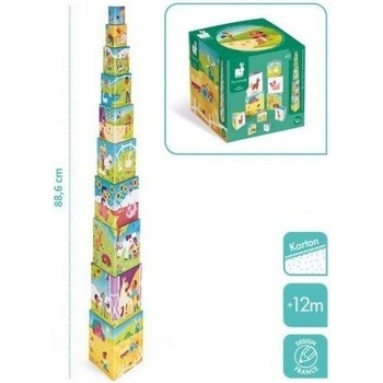 Janod Skladacia pyramída Život na farme