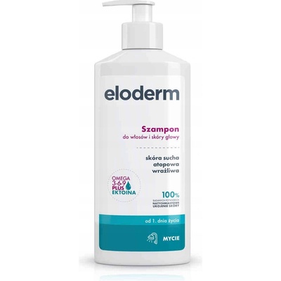 Eloderm šampon na vlasy a pokožku hlavy 300 ml, pumpička od 1. dne života