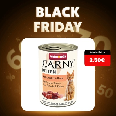 Animonda Carny Kitten teľacie, kura a morka 400 g