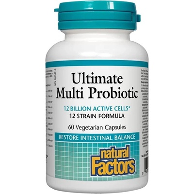 Natural Factors Ultimate Multi Probiotic, 60 капсули, Natural Factors
