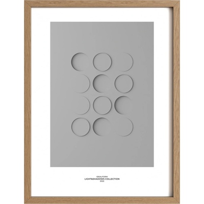 Idealform Poster no. 4 Shadow forms Barva: Silver grey, Velikost: 300x400 mm