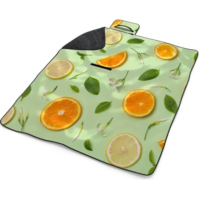 Sablio Plážová deka Citrus a kvet