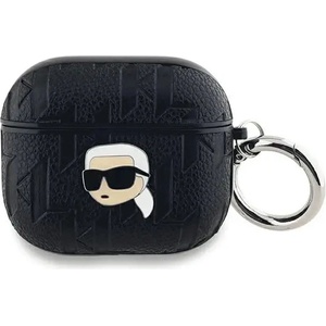 Karl Lagerfeld Кейс Karl Lagerfeld Monogram Karl Head за AirPods 3, черен (3666339283650)