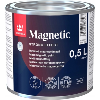 Tikkurila TIKKURILA MAGNETIC magnetická farba na steny sivá 0,5 l