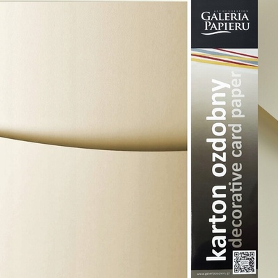 Galéria Papiera ozdobný papier Hladký ivory 250g 20ks