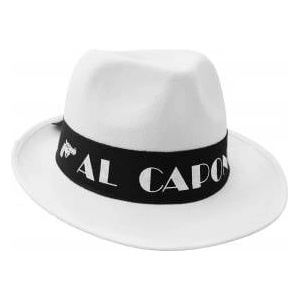 GoDan Al Capone Gangster Hat - white - 1 piece universal
