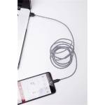 Kikkerland US113-BK-EU кабел Lightning с текстилно покритие в черно и бяло (US113-BK-EU)