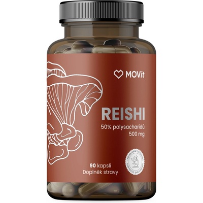 MOVit Reishi 50% polysacharidů 500mg 90 kapsúl