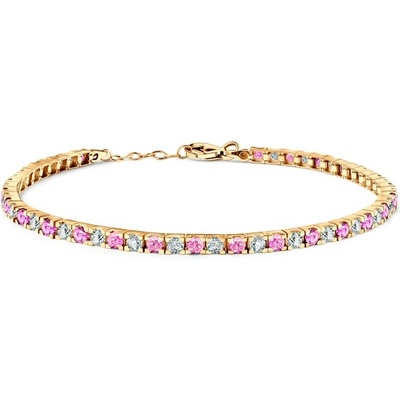 SAVICKI Tenisový náramok žlté zlato se zirkónmi 2,6 mm 19 cm - B-B-B0068-00699-585-Z
