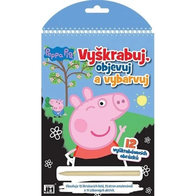 Prasátko Peppa Vyškrabuj objevuj vybarvuj
