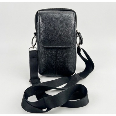 Mendosína Multifunkční pouzdro na opasek a crossbody taška z eko kůže černé