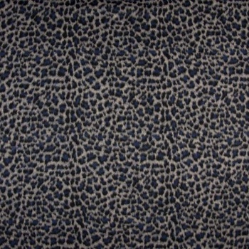 Kabátovina modro-čierny zvierací vzor, š.150