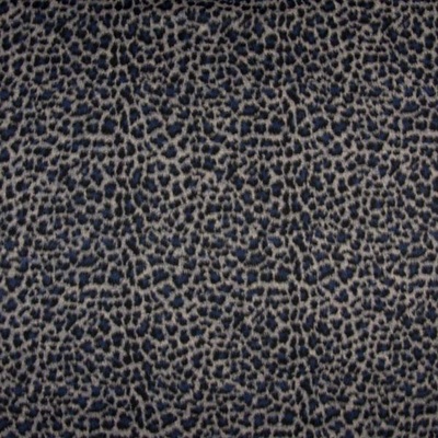 Kabátovina modro-čierny zvierací vzor, š.150