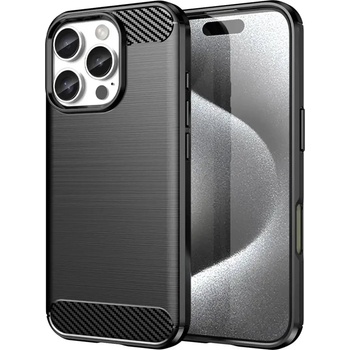 HQWear Карбонов кейс за iPhone 16 Pro, черен (Carbon case iPhone 16 Pro black)