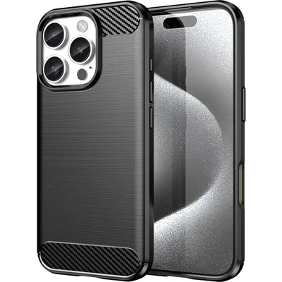 HQWear Карбонов кейс за iPhone 16 Pro, черен (Carbon case iPhone 16 Pro black)