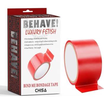 Image 1 of Самозалепваща лента за робство, 15 метра - Bind Me Tape Red (CHISA00320)