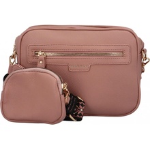 Malá trendy dámská crossbody kabelka Ilijah růžová