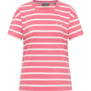 ELBSAND Дамска тениска ELBSAND Women's Uumi T-shirt - Vintage Rose / Cloud White / Stripe (916-7691-0314)