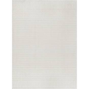 Flair Rugs Бял килим от шенил подходящ за пране 160x240 cm Elton - Flair Rugs (503119375595)