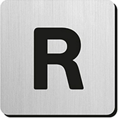 JNF - Piktogram písmeno "R" IN.34.300 - 75 mm - nalepovací