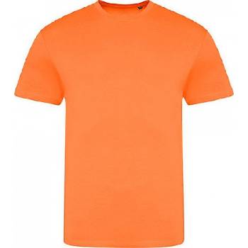 Just Ts Směsové triblend tričko v neonových barvách Oranžová