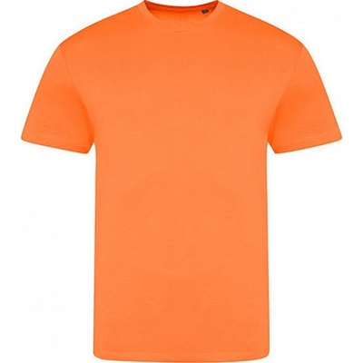 Just Ts Směsové triblend tričko v neonových barvách oranžová