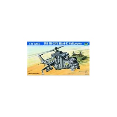 Trumpeter slepovací model Mil Mi-24V Hind-E Helicopter 1:35