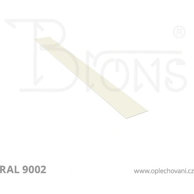 Brons Rovinný plech 200 x 2000 mm šedobílá