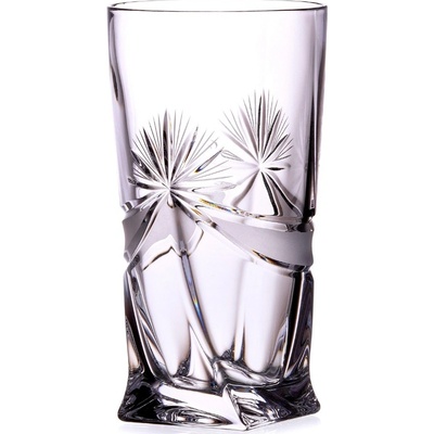 Bohemia Crystal Ručně broušené sklenice na vodu, nealko a koktejl Mašle 350ml (set po 6ks)