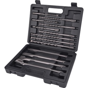 Extol свредло и длето за бетон cl. SDS PLUS; 13бр. , 6, 8, 10/160мм, 8, 10, 12/210мм, 10, 12, 14/260мм, плосък 20, 40/250мм, заострен, жлеб