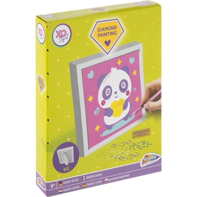 Diamantové malování Jednorožec/Panda s rámečkem 15x15 cm RMS