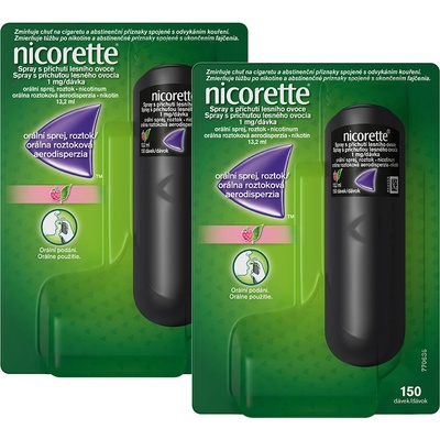 NICORETTE SPRAY S PŘÍCHUTÍ LESNÍHO OVOCE ORM 1MG/DÁV ORM SPR SOL 2X13,2ML