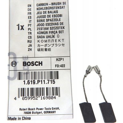 Bosch sada uhlíkových kefiek pre uhlovú brúsku GWS 9-125 S