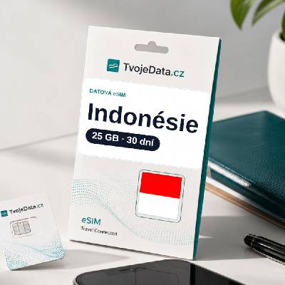 eSIM Indonésie 25 GB / 29 dní