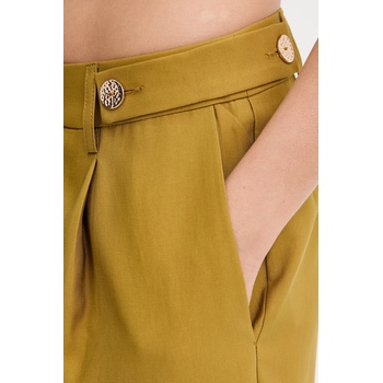 Morgan Панталон Morgan в жълто със стандартна кройка, с висока талия PFIJA. F (PFIJA.F)