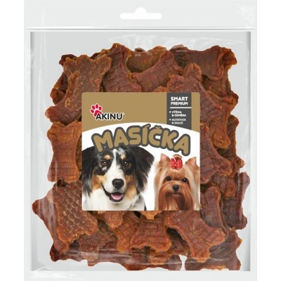 Akinu MASÍČKA Kuřecí kostičky s karotkou pes 300 g