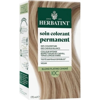 HERBATINT BARVA NA VLASY PERMANENTNÍ BEZ AMONIAKU 10C Světlá Platina Blond