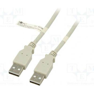 Goobay 50798 USB 2.0 USB A vidlice z obou stran 5m šedý