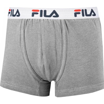 Fila chlapčenské boxerky JUNIOR BOY BOXER sivá biela,tmavo modrá červená