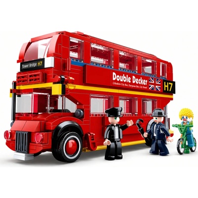 Sluban B0708 Double Decker autobus