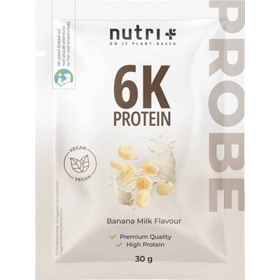 nutri + Пробен размер на веган протеин на прах 6K - Banana