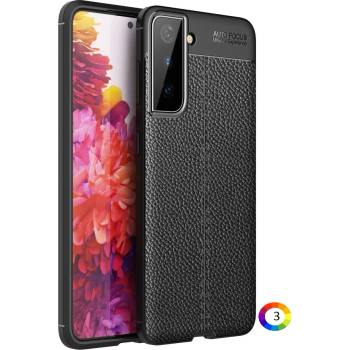 Image 1 of Samsung Galaxy S21 Удароустойчив Litchi Skin Калъф и Протектор